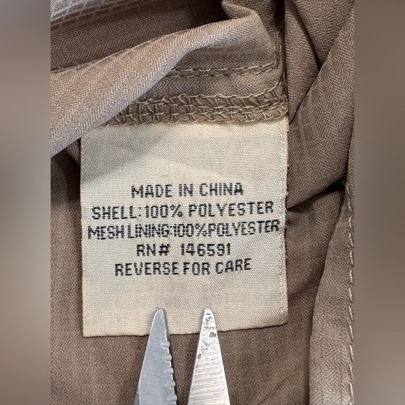 Drake Clothing Company Mens Vented Short Sleeve Oklahoma OU Shirt Size Large Tan - Picture 6 of 9